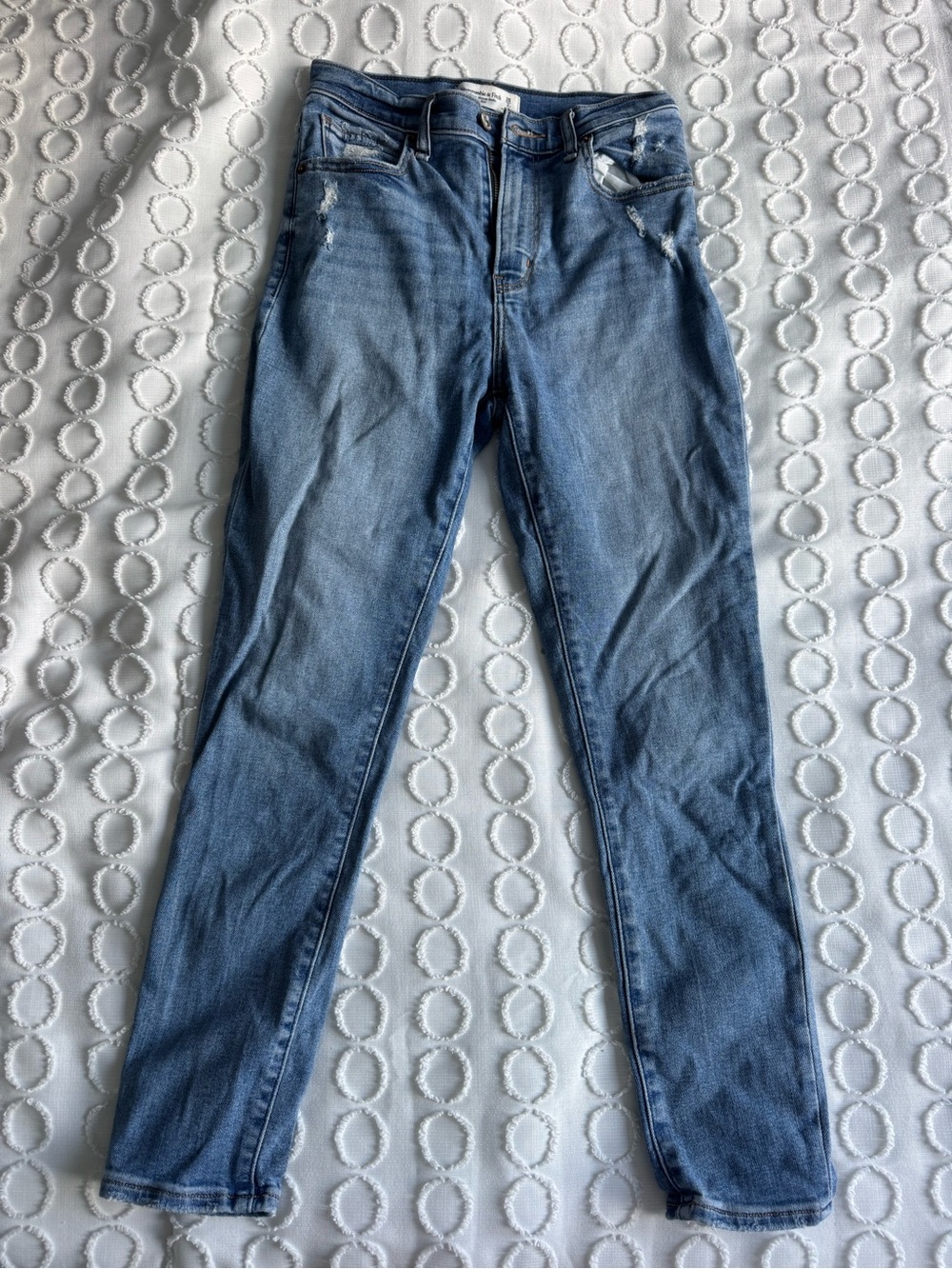Abercrombie & Fitch High Rise Super Skinny Ankle Jeans